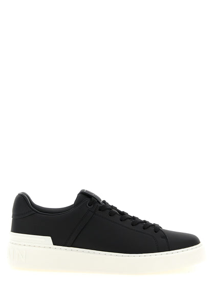 Zapatillas Balmain De Cuero De Becerro Bicolor De Corte Bajo