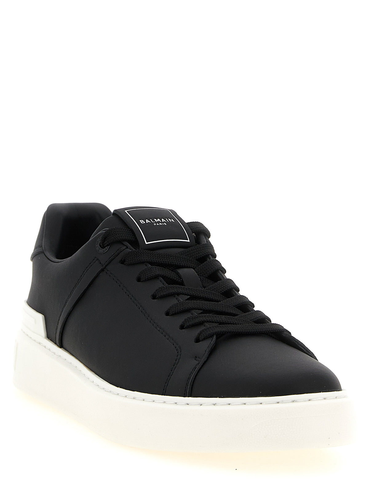 Zapatillas Balmain De Cuero De Becerro Bicolor De Corte Bajo