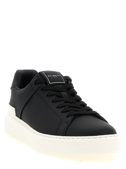 Zapatillas Balmain De Cuero De Becerro Bicolor De Corte Bajo
