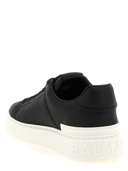 Zapatillas Balmain De Cuero De Becerro Bicolor De Corte Bajo