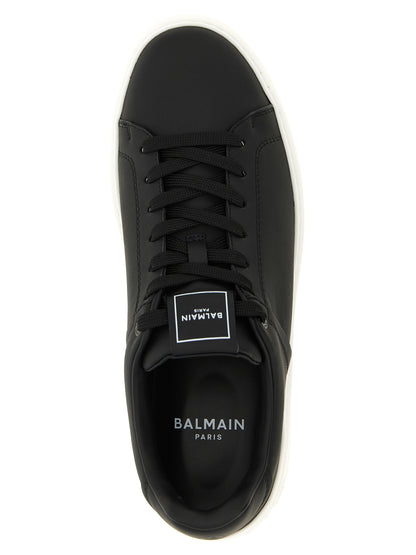 Zapatillas Balmain De Cuero De Becerro Bicolor De Corte Bajo