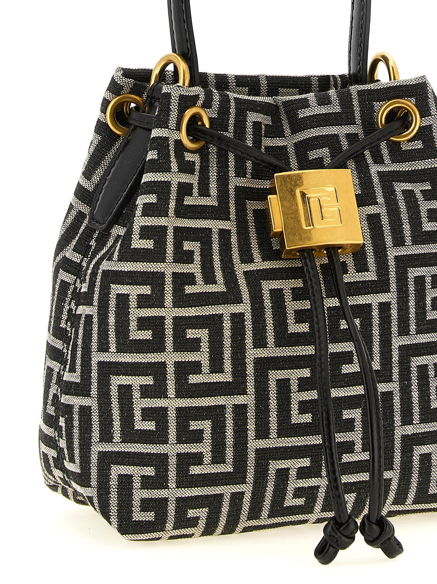 Bolso de mano Balmain bicolor de poliéster