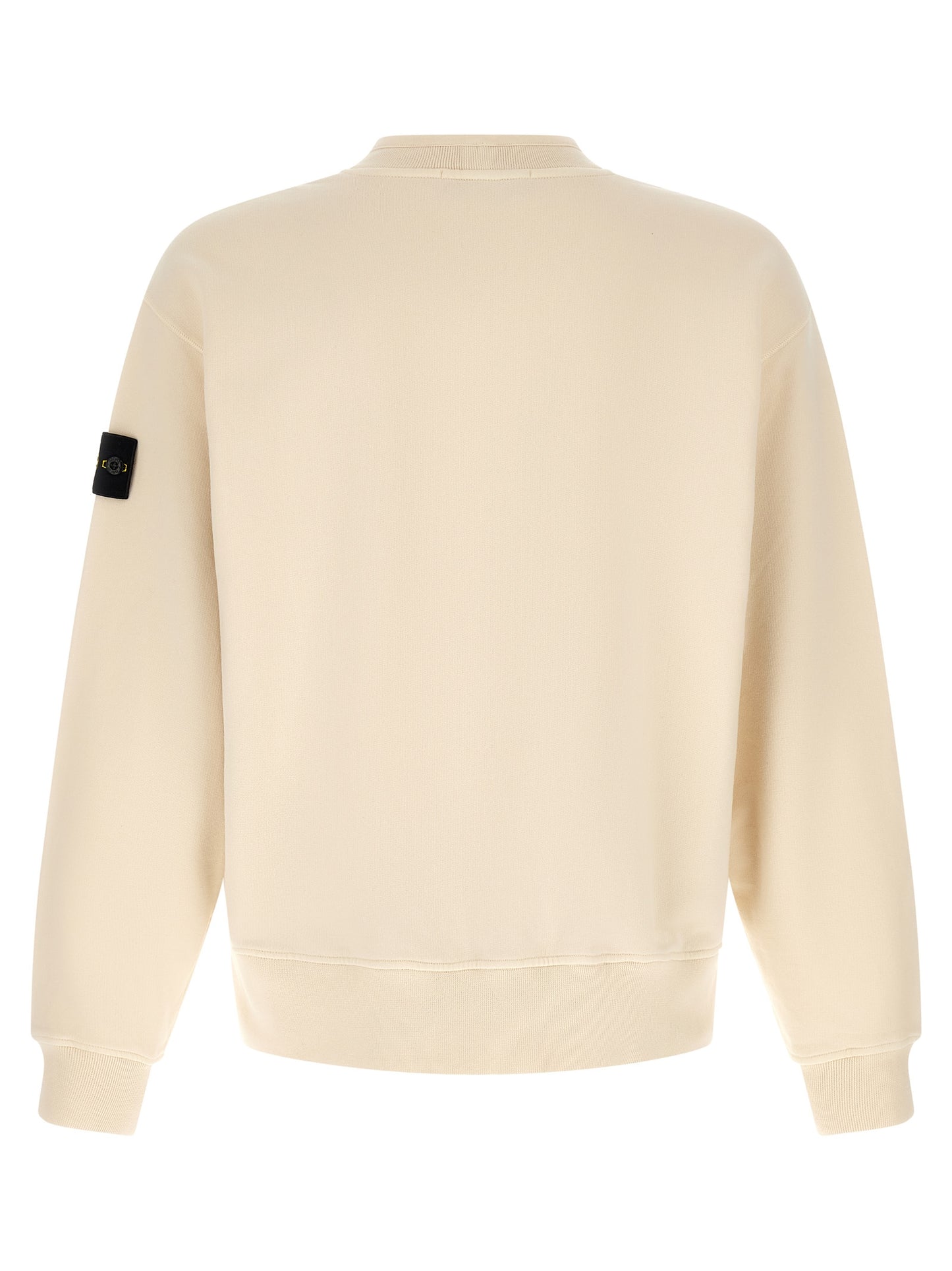 Stone Island Cotton White Classic Fit Sweatshirt