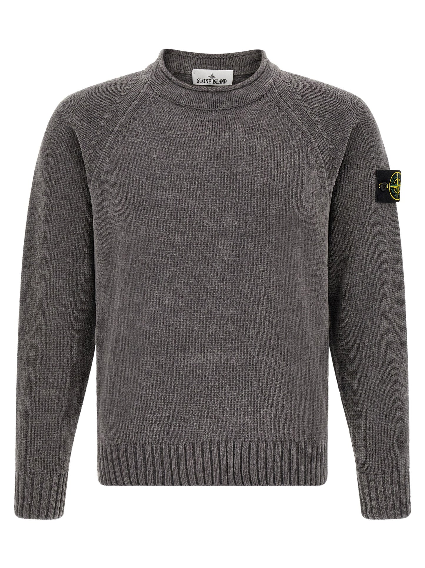 Stone Island Cardigan de Algodón Gris - Diseño Estructurado