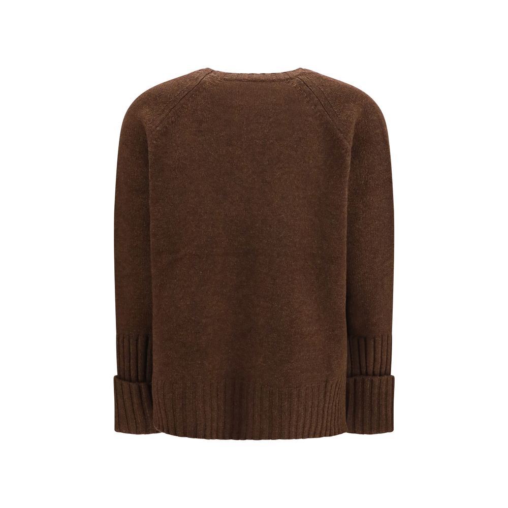 Sudadera Oves Aries de lana marrón Tory Burch