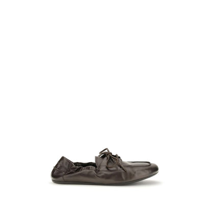 Mocasines slip-on de piel de becerro marrón Bos Taurus de Prada