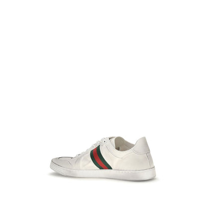 Zapatillas Bajas Gucci de Piel de Ternera Blanca Bos Taurus