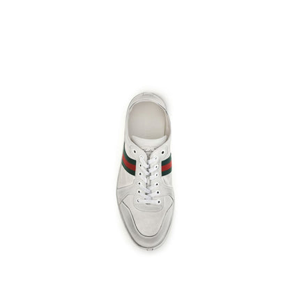 Zapatillas Bajas Gucci de Piel de Ternera Blanca Bos Taurus