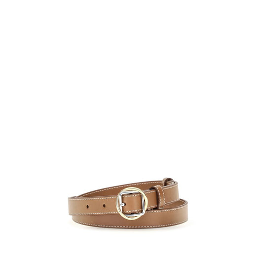 Cinturón Fino De Piel De Becerro Bos Taurus Jacquemus Beige