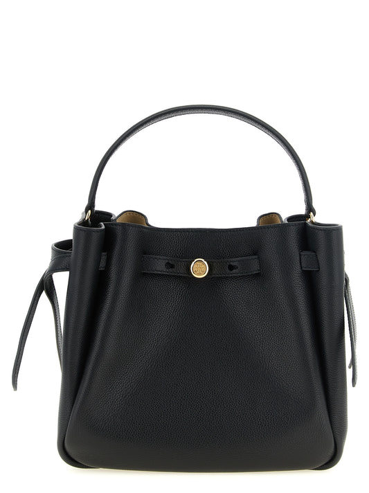 Bolso cruzado Tory Burch de piel de vaca negra