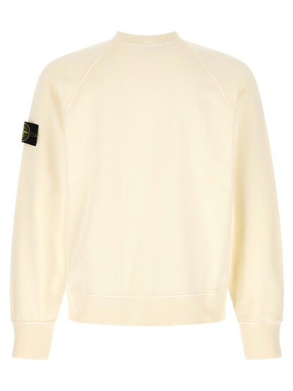 Stone Island Cotton Sweatshirt - Soft White Finish