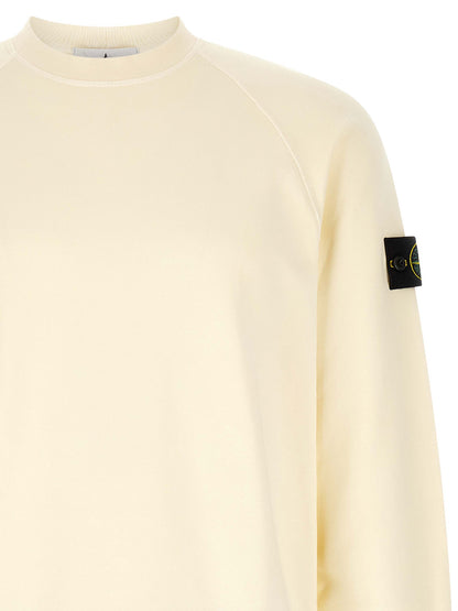 Stone Island Cotton Sweatshirt - Soft White Finish