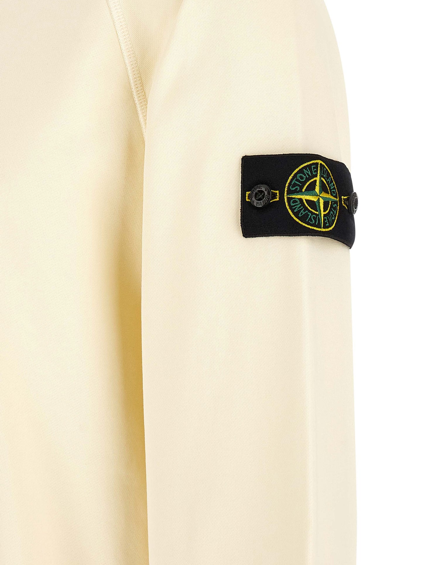 Stone Island Cotton Sweatshirt - Soft White Finish