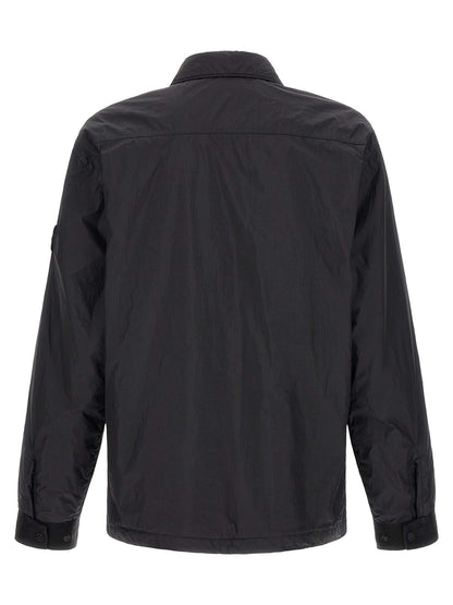 Chaqueta Shell Stone Island de Poliamida Negra Ligera
