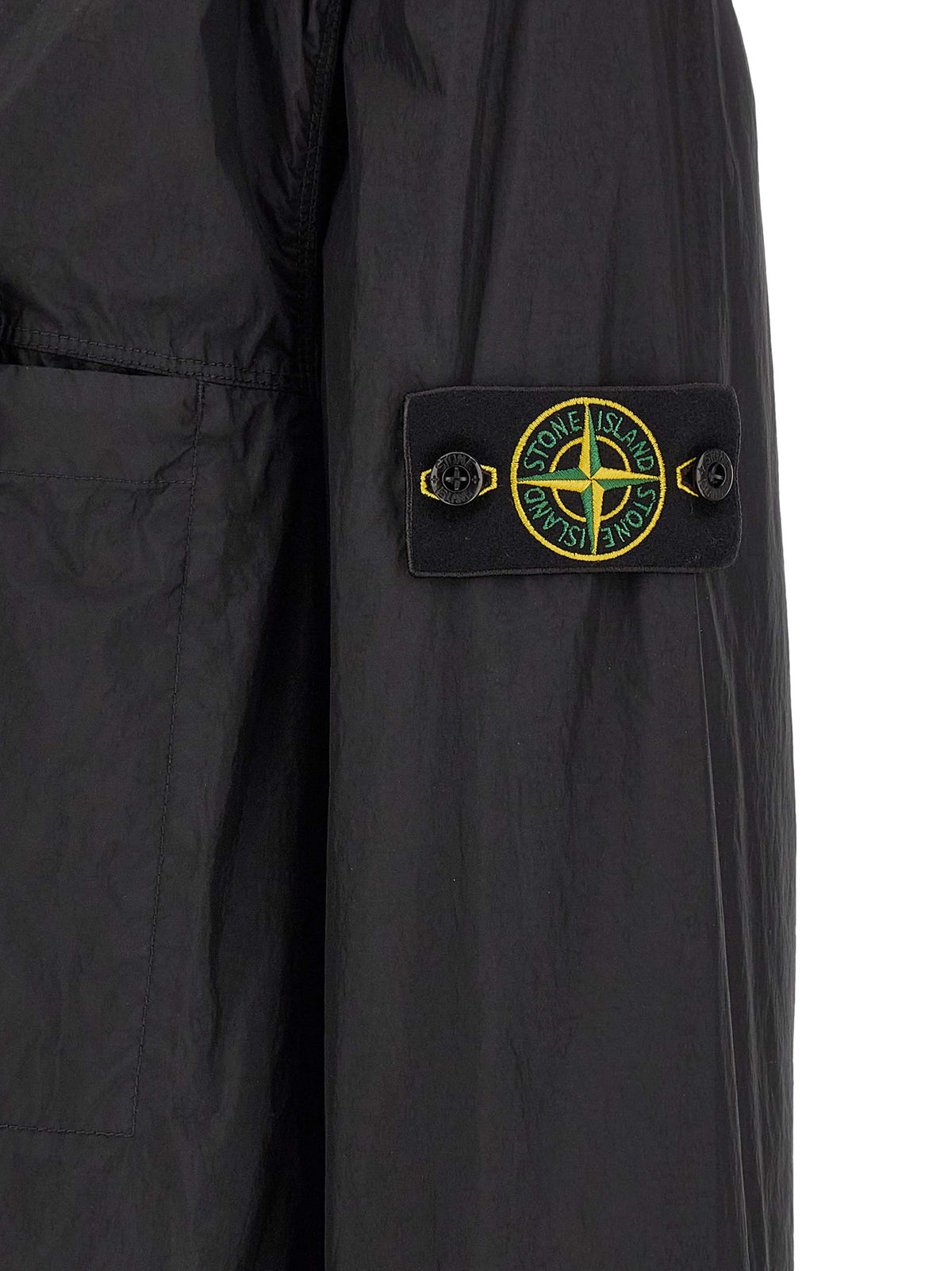 Chaqueta Shell Stone Island de Poliamida Negra Ligera