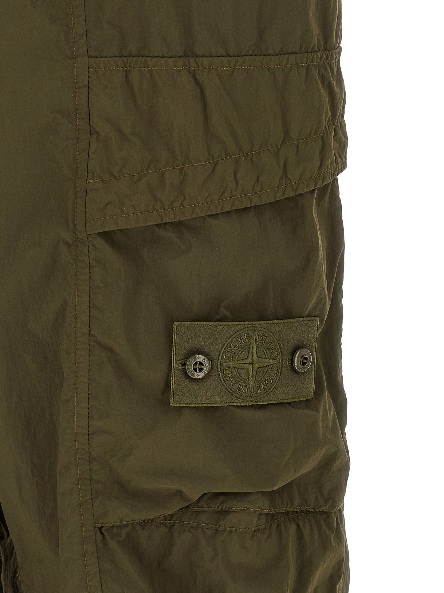 Pantalones Cargo Bicolor de Poliamida Stone Island