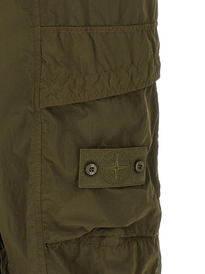 Pantalones Cargo Bicolor de Poliamida Stone Island