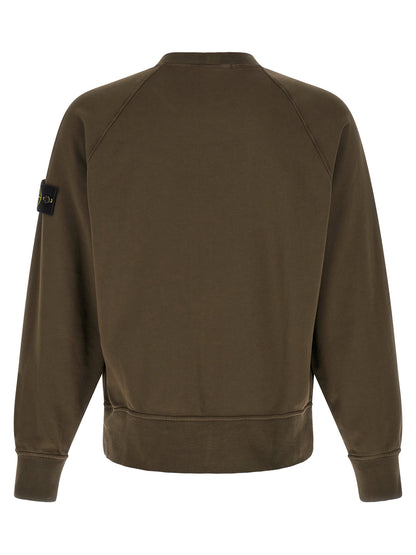 Stone Island Gray Cotton Sweatshirt Reference 6100060