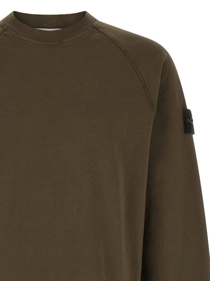 Stone Island Gray Cotton Sweatshirt Reference 6100060