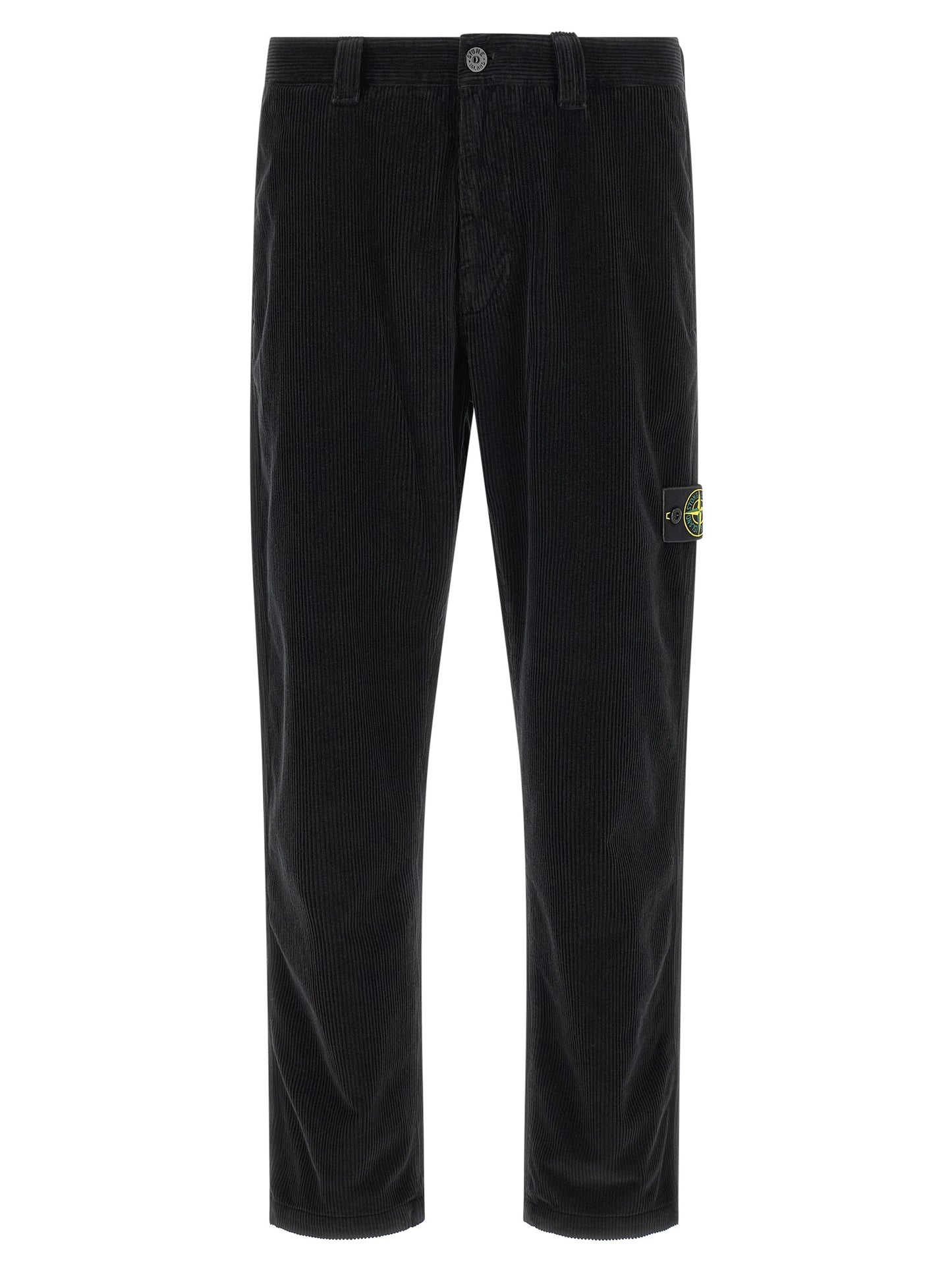 Stone Island Pantalones Casuales de Algodón Negros