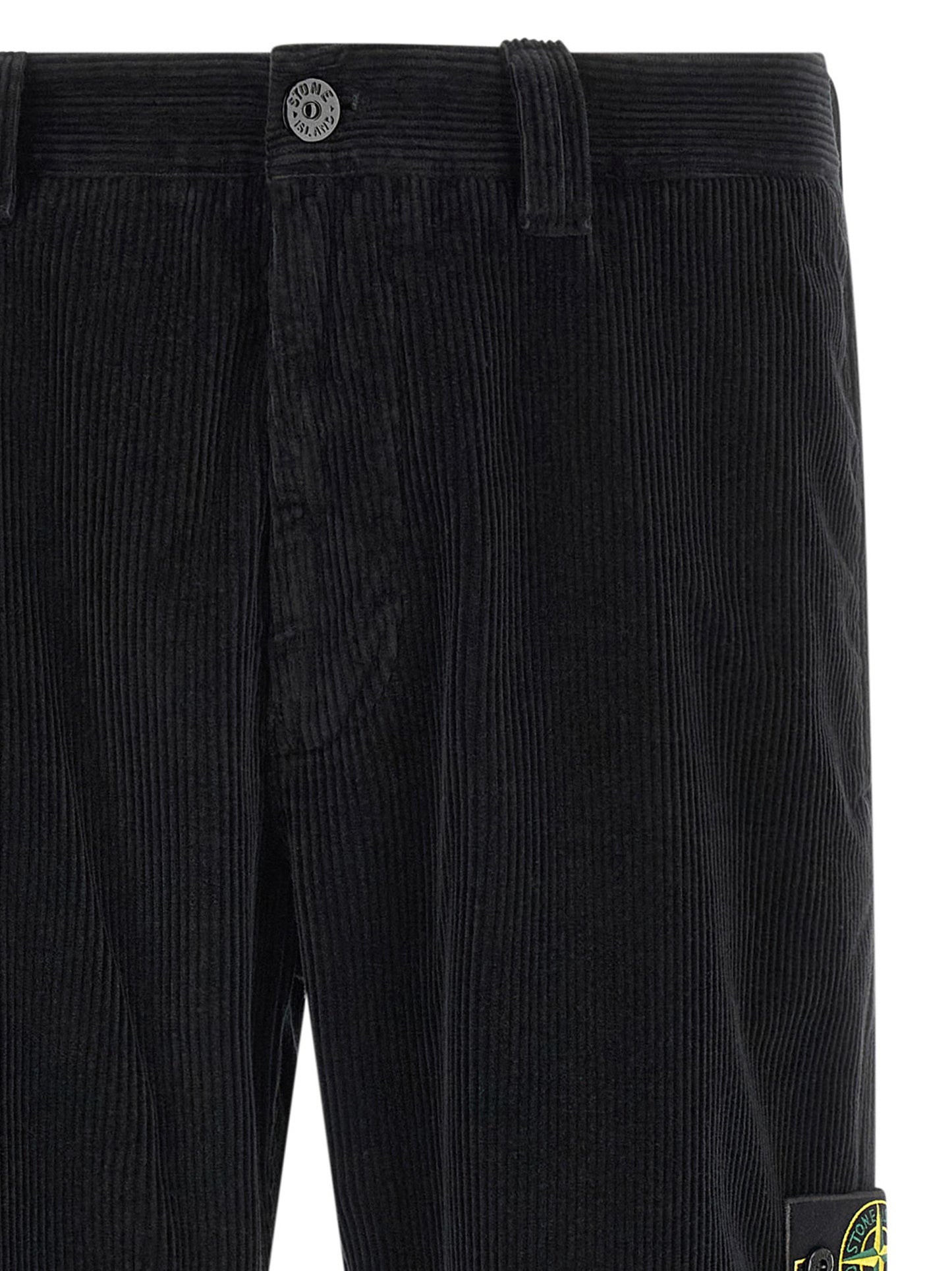 Stone Island Pantalones Casuales de Algodón Negros