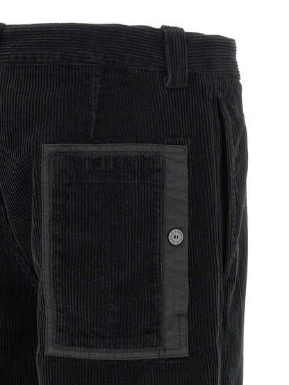 Stone Island Pantalones Casuales de Algodón Negros