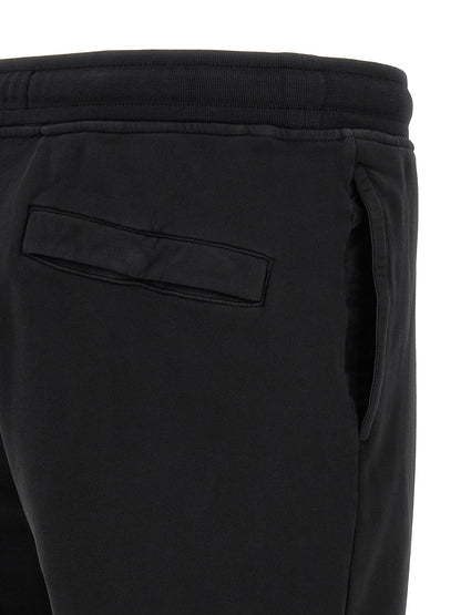 Stone Island Black Cotton Joggers (Workout Pants)