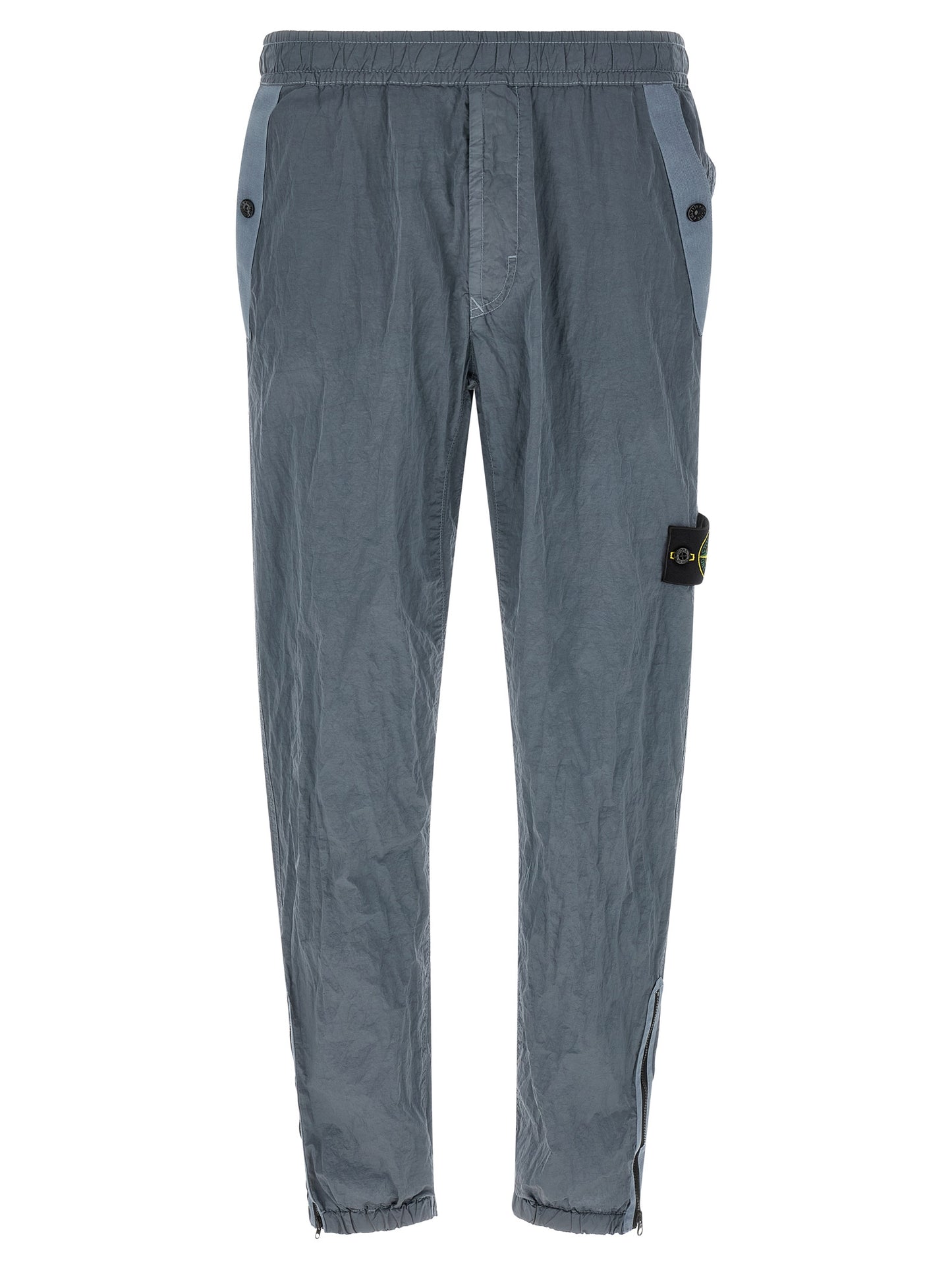 Stone Island Pantalones Deportivos Gris - Durabilidad En Poliamida