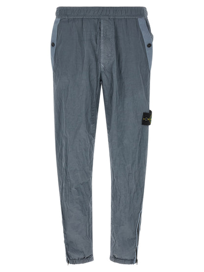 Stone Island Pantalones Deportivos Gris - Durabilidad En Poliamida