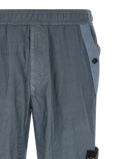 Stone Island Pantalones Deportivos Gris - Durabilidad En Poliamida