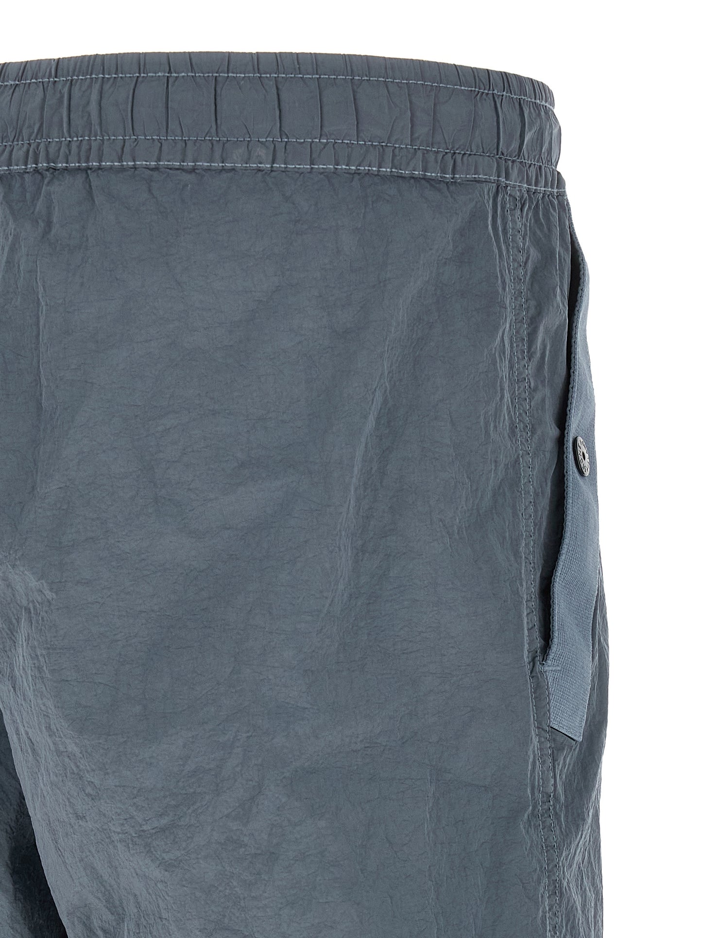 Stone Island Pantalones Deportivos Gris - Durabilidad En Poliamida