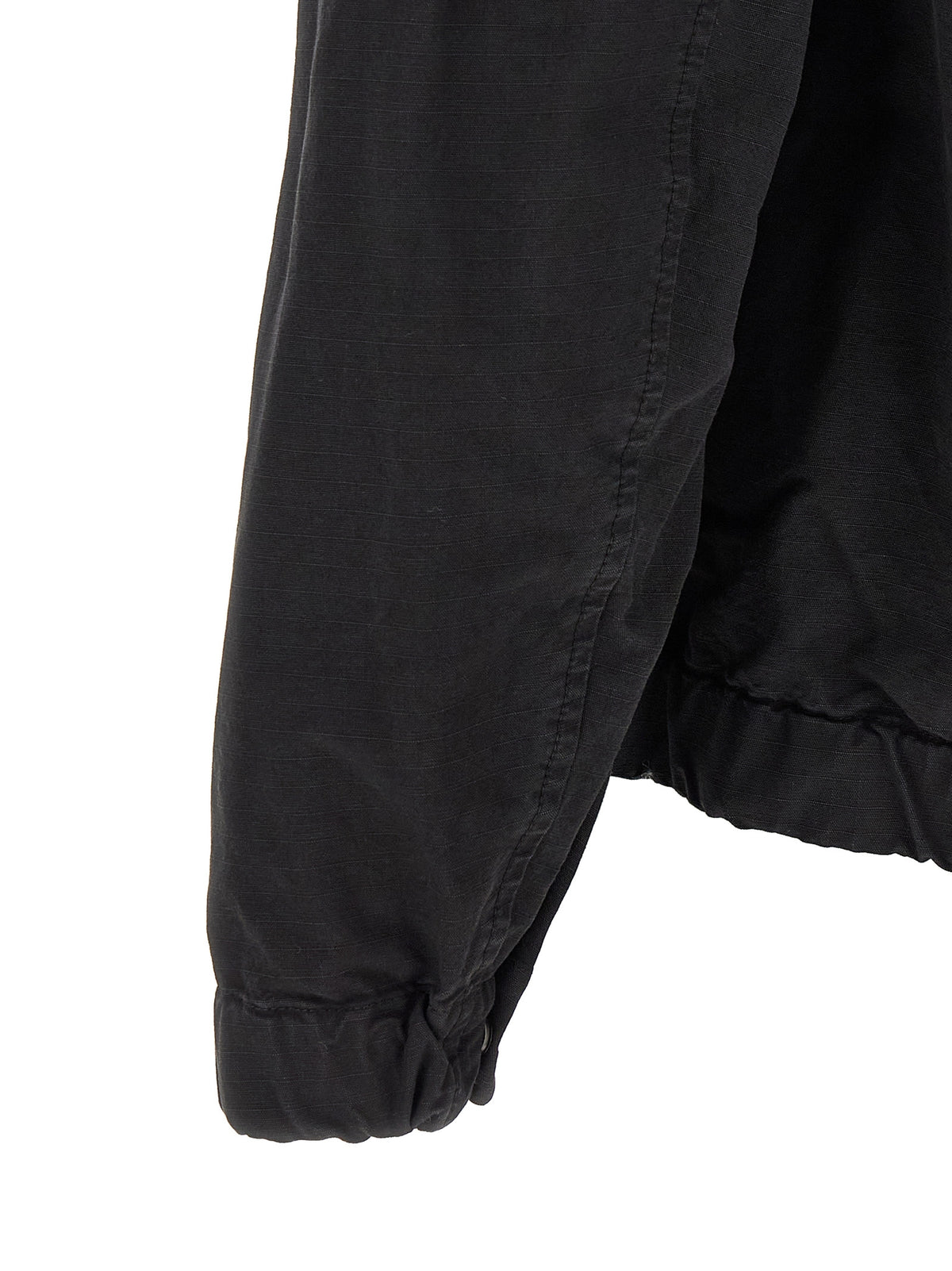 Stone Island Black Cotton Outer Shell Jacket