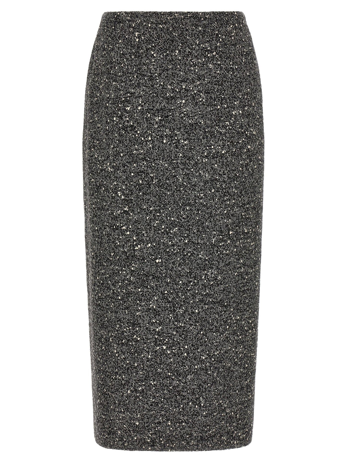 Jupe midi bicolore en laine vierge Valentino Garavani