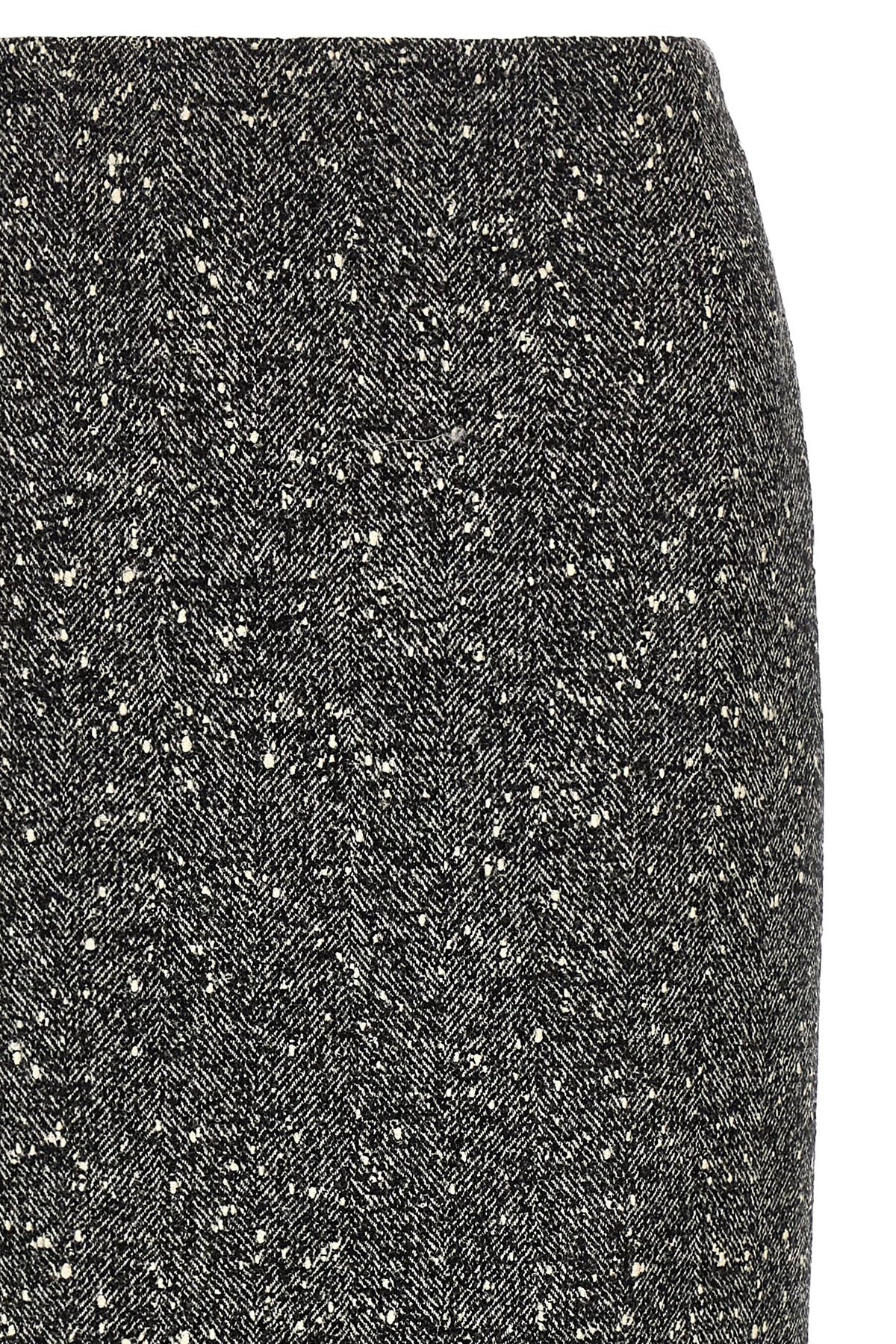 Jupe midi bicolore en laine vierge Valentino Garavani