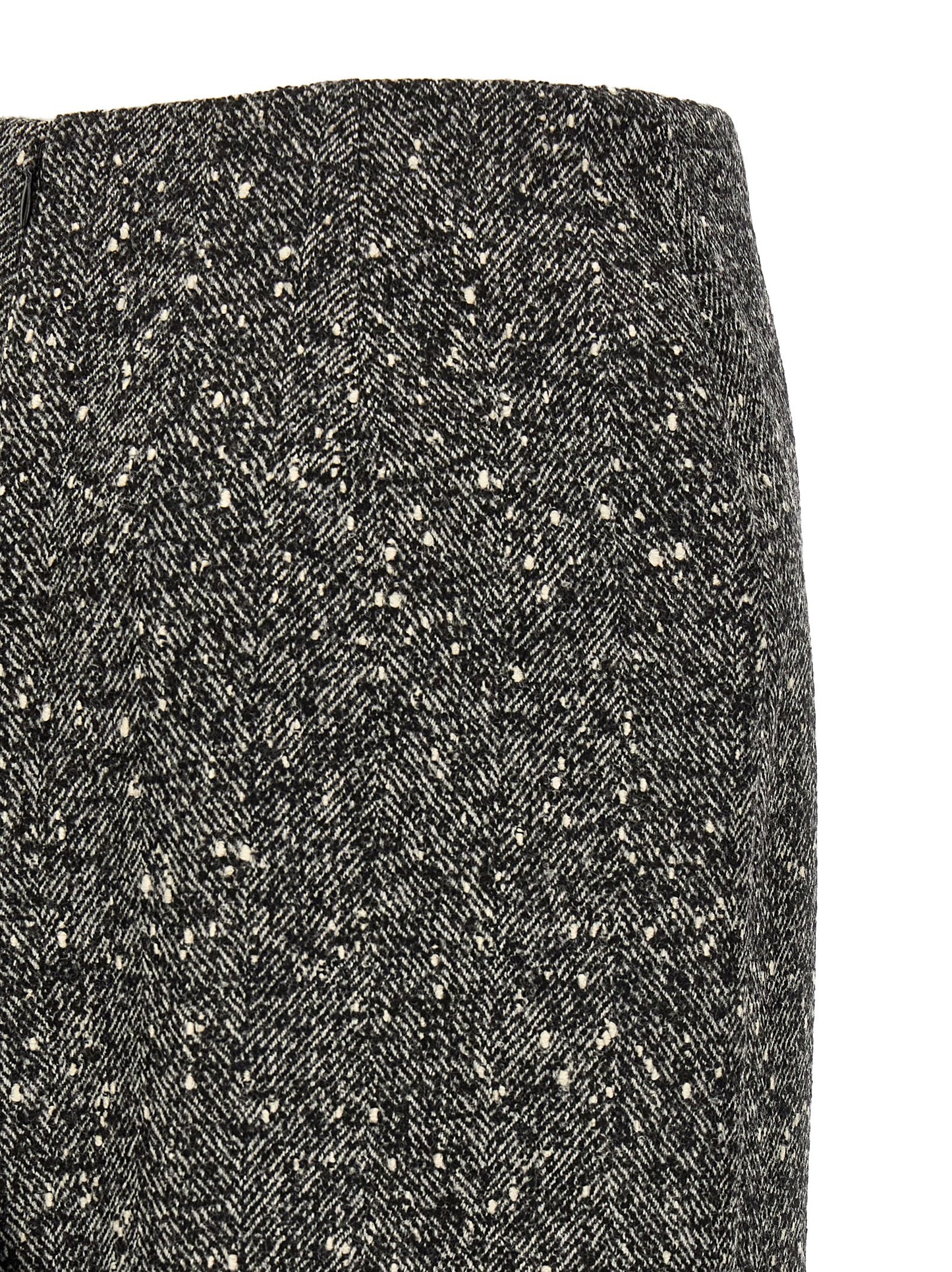 Jupe midi bicolore en laine vierge Valentino Garavani
