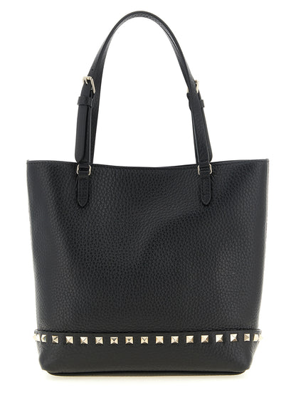 Bolso de hombro Valentino Garavani de piel de becerro negra
