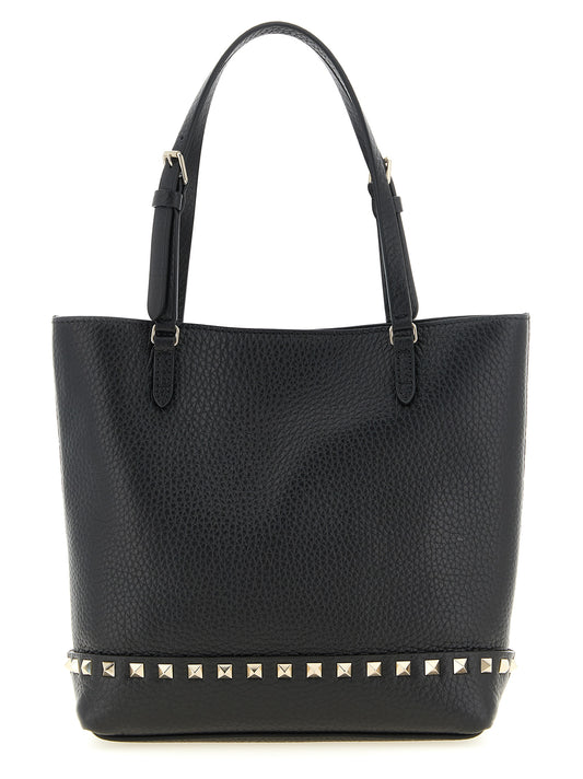 Bolso de hombro Valentino Garavani de piel de becerro negra