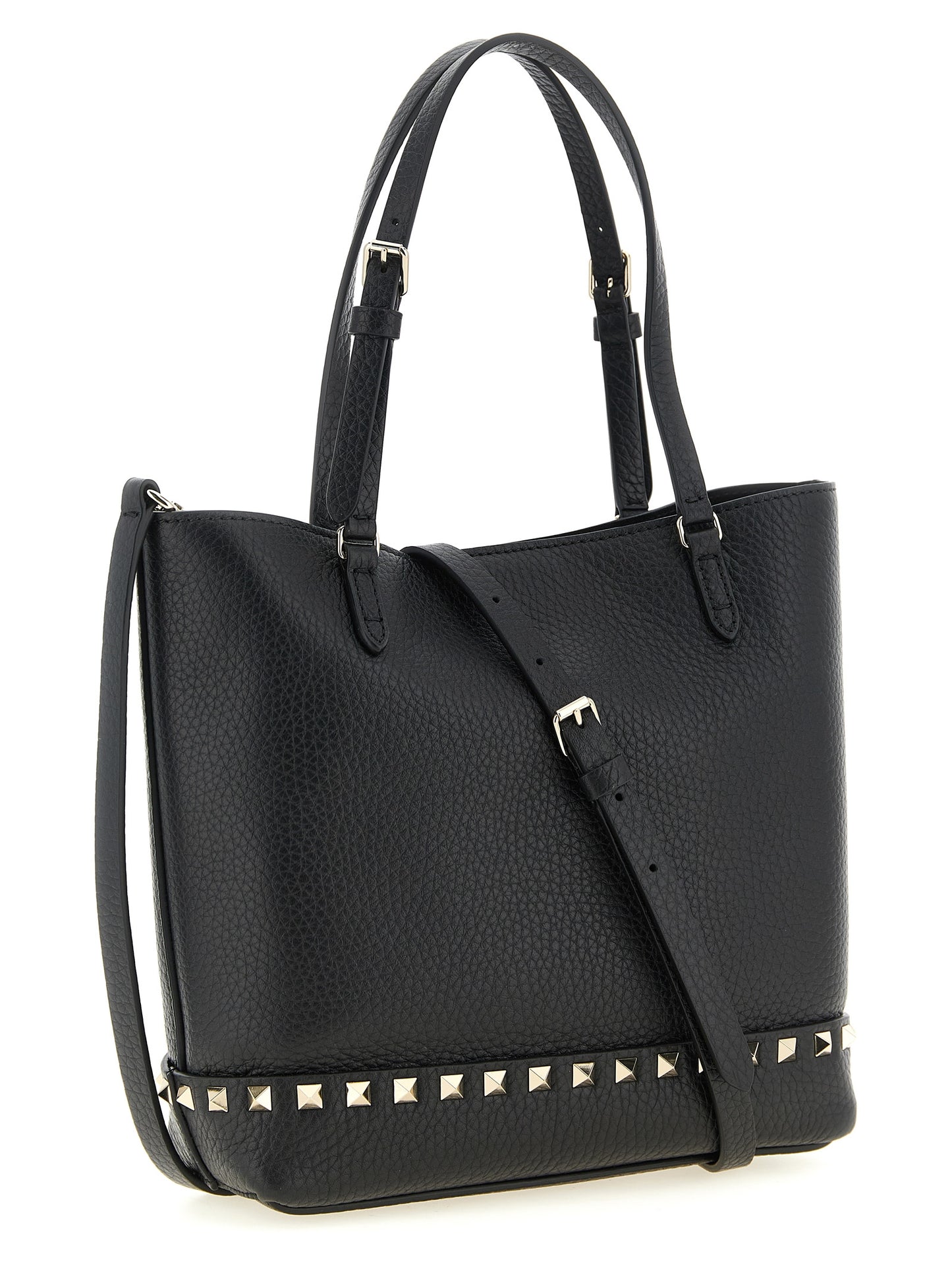 Bolso de hombro Valentino Garavani de piel de becerro negra