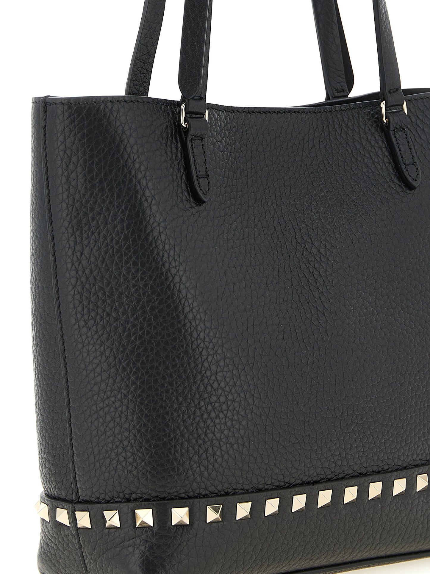Bolso de hombro Valentino Garavani de piel de becerro negra