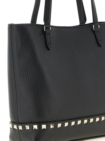 Bolso de hombro Valentino Garavani de piel de becerro negra