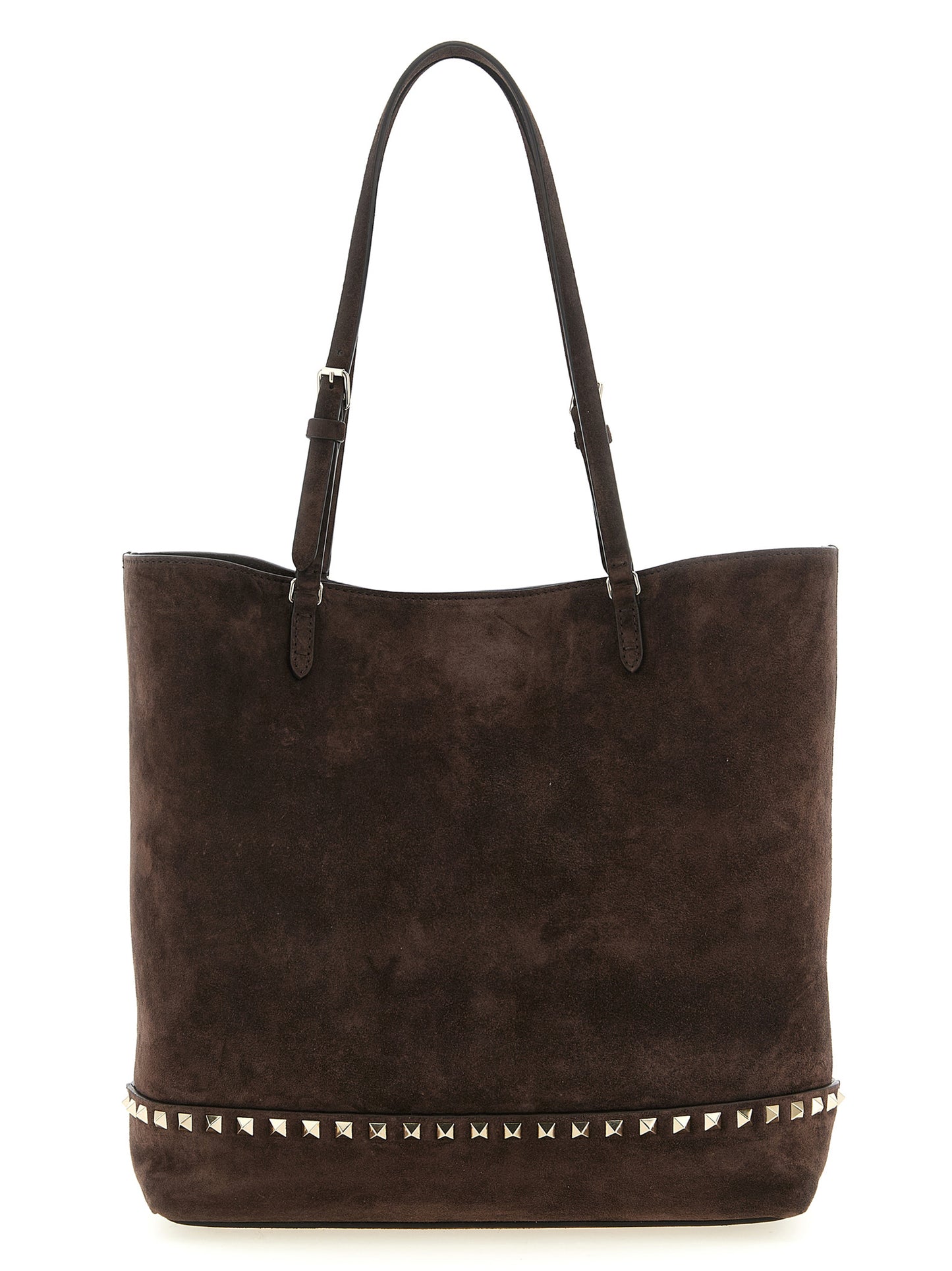 Bolso de Hombro Valentino Garavani de Piel de Becerro Marrón