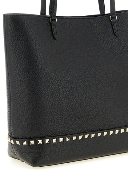 Sac porté épaule Valentino Garavani Rockstud en cuir noir