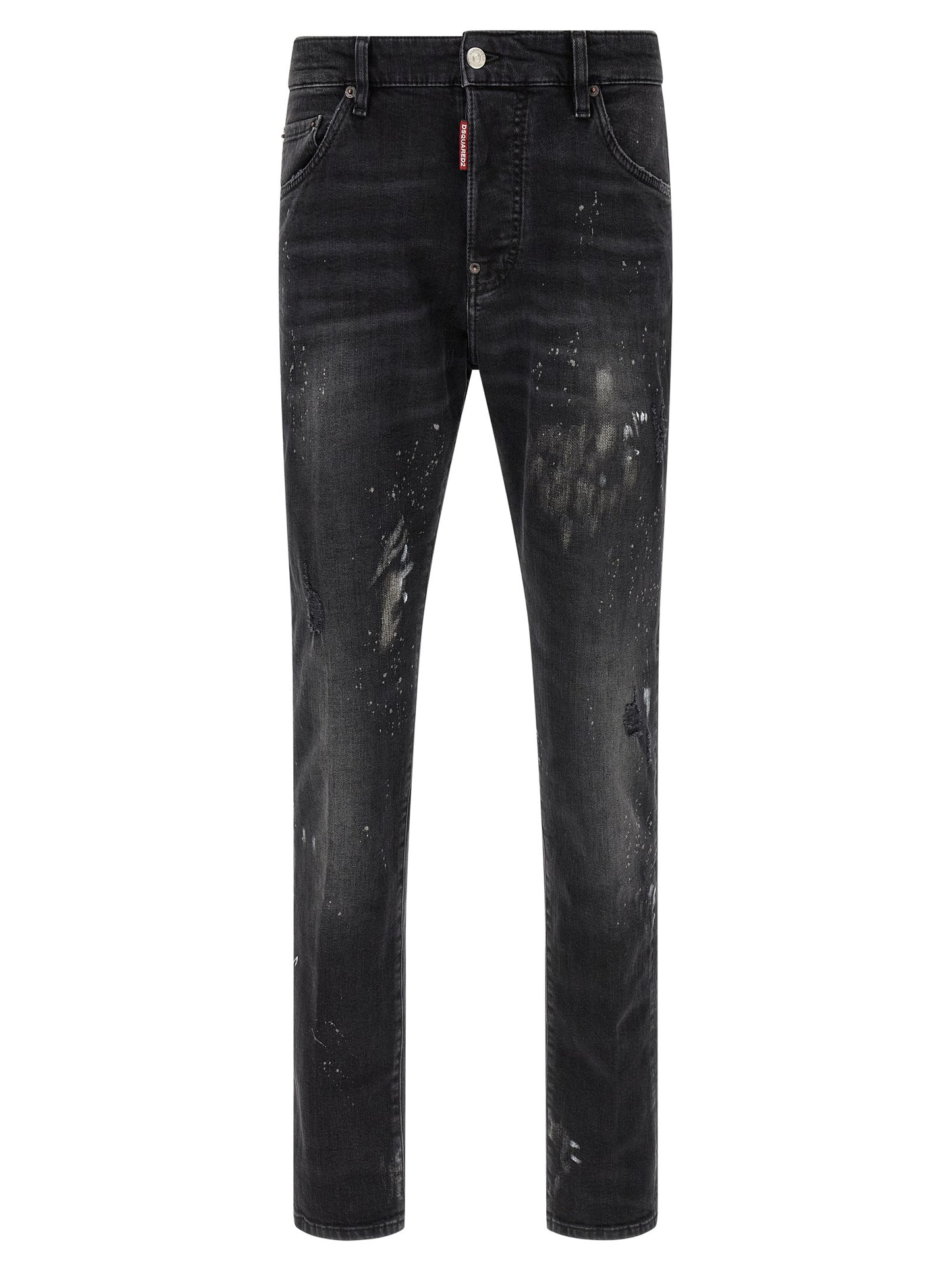 Dsquared² Slim Fit Black Cotton Dark Wash Jeans