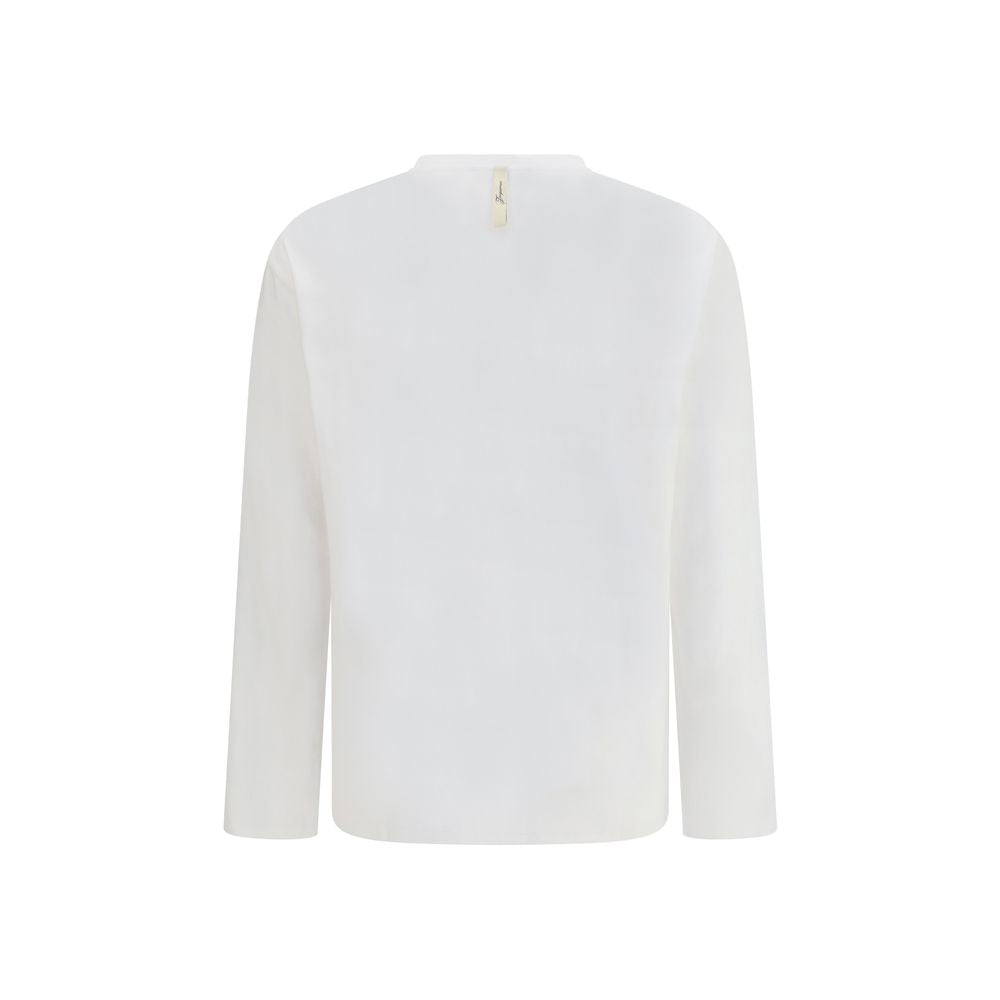 Camiseta Manga Larga De Algodón Jacquemus Color Blanco