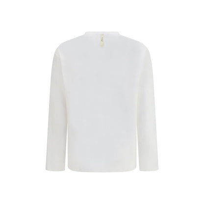 Camiseta Manga Larga De Algodón Jacquemus Color Blanco