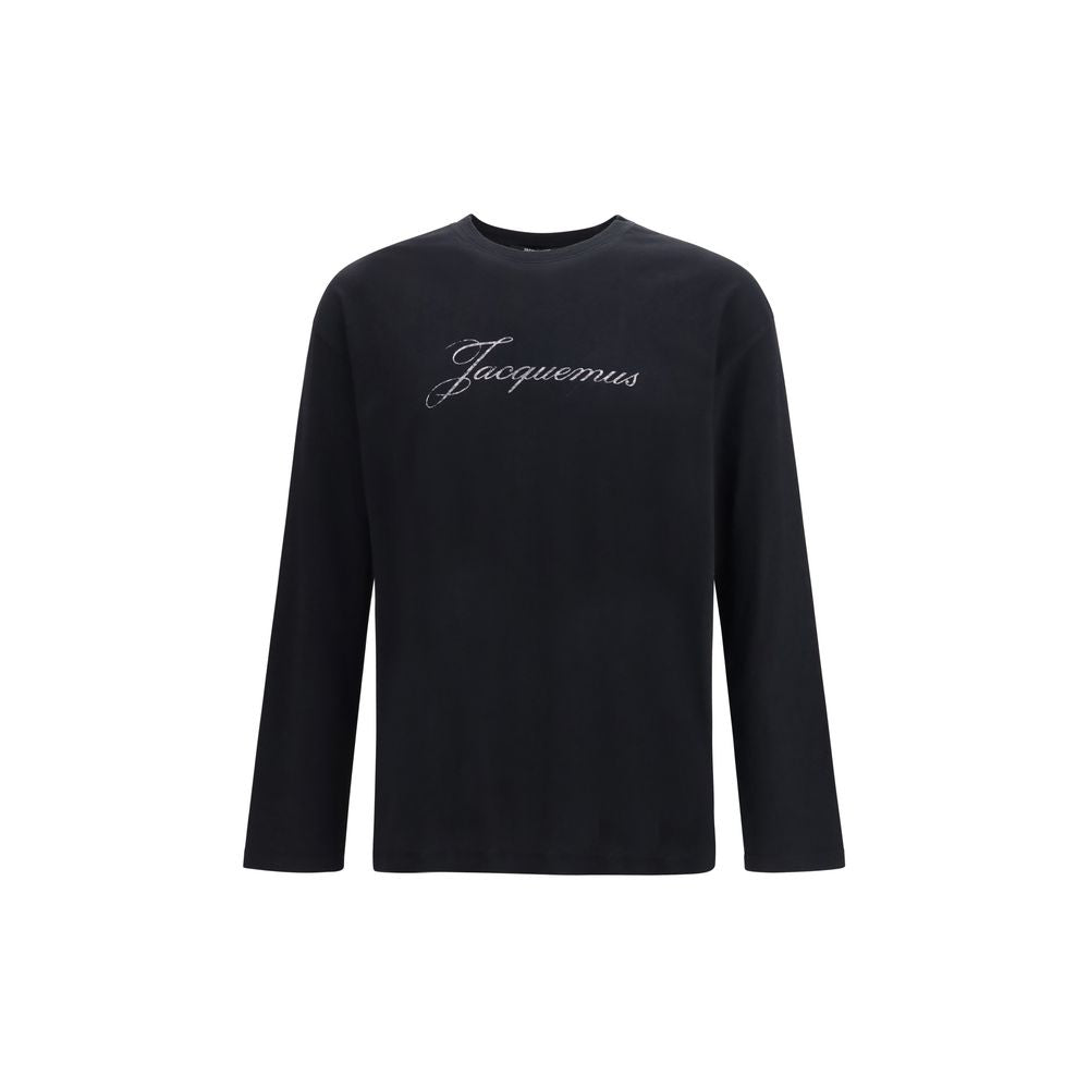 T-shirt Manches Longues En Coton Noir Jacquemus