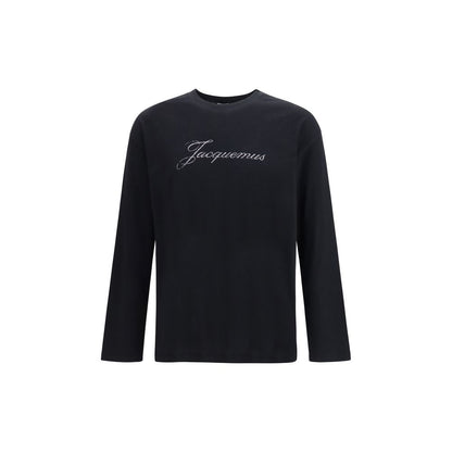 T-shirt Manches Longues En Coton Noir Jacquemus