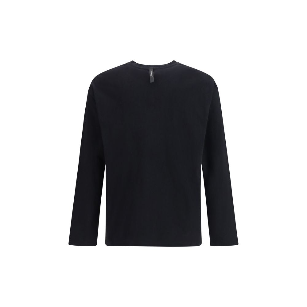 T-shirt Manches Longues En Coton Noir Jacquemus