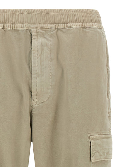Stone Island Beige Cotton Cargo Trousers 3100033
