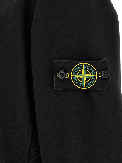 Stone Island Black Cotton Regular Fit Sweatshirt